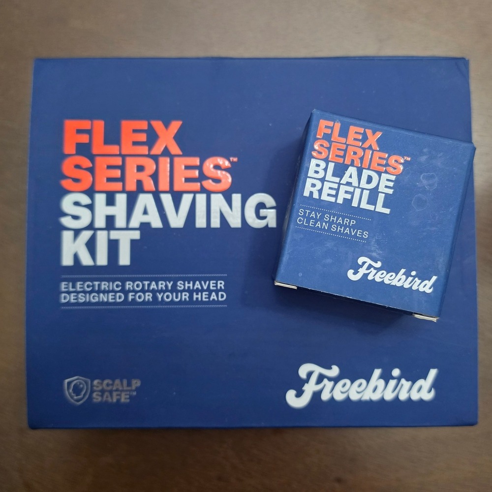 FREEBIRD Flex Series Head Shaver Mens Rose Gold Black Electric Grooming Kit